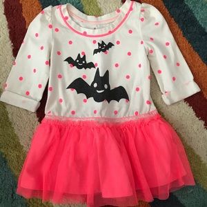 Circo Halloween glittery bat print dress